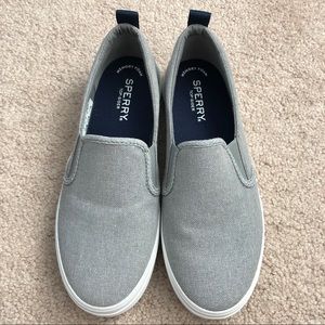 Sperry Gray Slide Sneakers NWOT